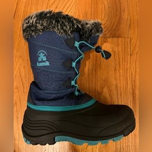 KAMIK Gypsy Girls Snow Boots Navy 4